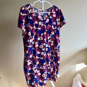 Dyed print colorful dress from- URBAN OUTFITTERS
